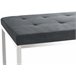 Banco - Barci - Tela 100x40 Gris Oscuro