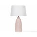 Beliani Lámpara de mesa ZARIMA Rosa