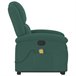 Sillón Reclinable De Masaje Elevable Verde Oscuro