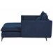 Beliani Chaise longue Poliéster CHARMES Azul Marino