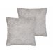Beliani Cojín decorativo GLORIOSA Gris Claro