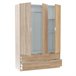 Armario LCX 135 3 puertas y 4 cajones Roble