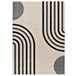 Alfombra estilo escandinavo y forma de arco GARDEN - ATTICGO 160x230 Blanco