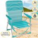 Silla plegable fija aluminio Aktive Beach - mediterráneo Azul