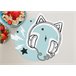 Mantel individual Infantil Music Azul Claro