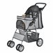 Carrito para mascotas impermeable acero / poliéster Gris