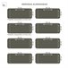 Almohada Viscoelástica Copos 135x40 Blanco/ Gris