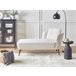 Beliani Chaise longue Bouclé ARTHEZE Crema