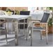 Beliani Conjunto de comedor GROSSETO Grafito