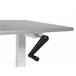 Beliani Escritorio de altura regulable manual DESTINES 120x72 Gris Claro