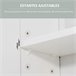 Armario con Espejo MDF, Vidrio kleankin, hogar - baño 54 Blanco