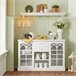 Aparador Cocina con 2 Puertas y 2 Cajones FSB79-W SoBuy Blanco