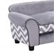 Sofá para Mascotas Madera, PVC, Esponja PawHut Gris