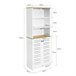 Mueble Columna de baño con 5 Estantes BZR44-W SoBuy Blanco
