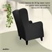 Sillón Butaca Orejero Lisboa Antracita