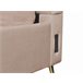 Beliani Cama con somier Terciopelo MIRIBEL 207x218 Beige