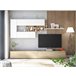 Compacto tv 260cm blanco y roble MANHATTAN Blanco/ Madera