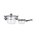 Batería de cocina 3 piezas Hábitat Quid Plateado