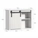 Mueble de Pared con Puerta de Granero BZR71-W SoBuy Blanco
