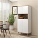 Alacena de Cocina Melamina de Madera HOMCOM, hogar - cocina Blanco