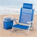 Aktive Pack de 2 sillas de playa plegables y reclinables Azul