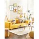 Beliani Alfombra de pelo corto ERZIN 160x230 Blanco/ Beige