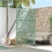 Biombo de Exterior Acero Outsunny, hogar - decoración Verde