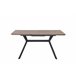 Mesa extensible color blanco OLIVIA Blanco/ Negro