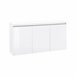 Aparador efecto madera 150 Blanco Brillo