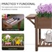 Huerto Urbano de Madera Madera de Abeto Outsunny Marron