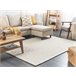 Beliani Alfombra de pelo corto ERZIN 160x230 Blanco/ Beige