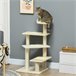 Árbol para Gatos sisal PawHut, mascotas - accesorios para gatos Beige
