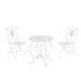 Conjunto de Mesa & 2 Sillas Plegables Aldeano Conjunto de Mesa & 2 Sillas Plegables Aldeano Blanco