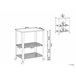 Beliani Carrito de cocina BOLZANO Negro