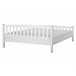 Beliani Cama con somier Madera de pino GIVERNY 169x208 Blanco