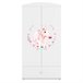 Armario 2 puertas 1 cajón Kocot Kids Babydream Unicornio Blanco