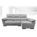 Chaise longue 4 plazas reversible gris claro LODIS Gris Claro