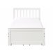 Beliani Cama con cajones Madera de pino OLENDON 99x206 Beliani Cama con cajones Madera de pino OLENDON 99x206 Blanco