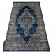 Alfombra DE LUXE moderna 474 Ornamento - Structural 200x290 Azul