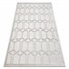 Alfombra SANTO sisal 58385 Ruta geométrica 120x170 Crema