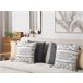 Beliani Cojín decorativo SCHEFFLERA 45x45 Blanco/ Negro