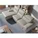ANGEL CERDA Sofá chaise longue piel vacuno izquierda Gris