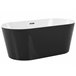 Beliani Bañera independiente HAVANA 72x170 Negro