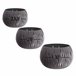 Pack 3 macetas Prosperplast BETON BOWL Antracita