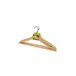 Set 3 perchas MADERA natural 44cm Blanco