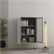 Armario archivador Sund 2 estantes acero Gris
