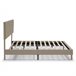 Estructura de Cama tapizada Sorni 135x190 Beige