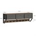 Perchero de Pared para Pasillo Estilo iIndustrial FHK26-N SoBuy Marron