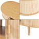 Mesa de centro Nordkapp con estantes MDF bambú [en.casa] Marron