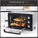 Horno Eléctrico Metal HOMCOM, hogar - cocina Negro/ Inox